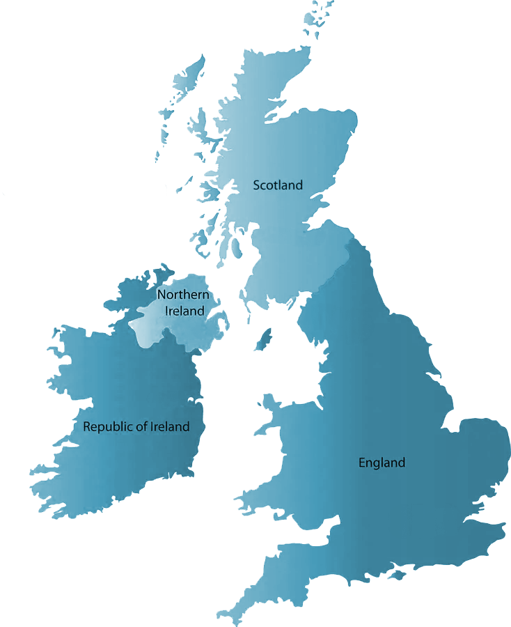 UK and Ireland Map