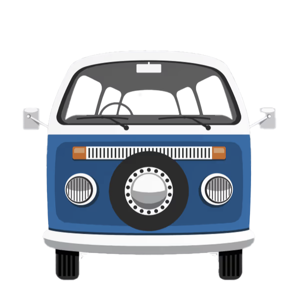 VW Flat Icon Bay Window