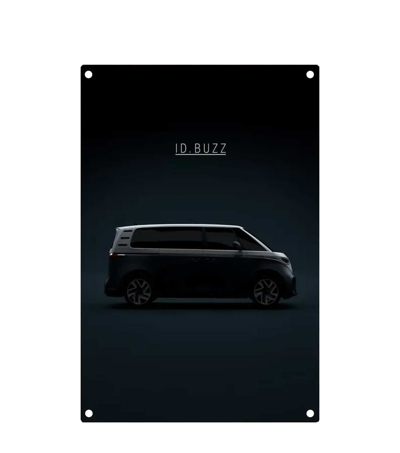 ID Buzz Wall Art Picture in Dark Metal