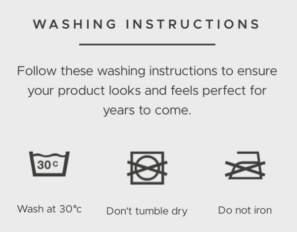 Washing Instructions