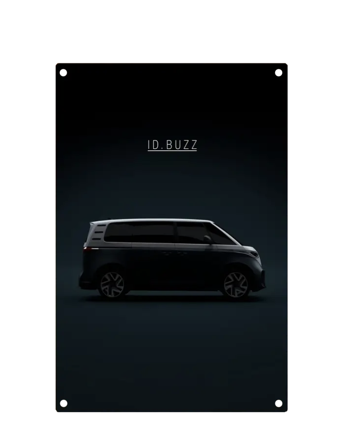 ID Buzz Wall Art Picture in Dark Metal