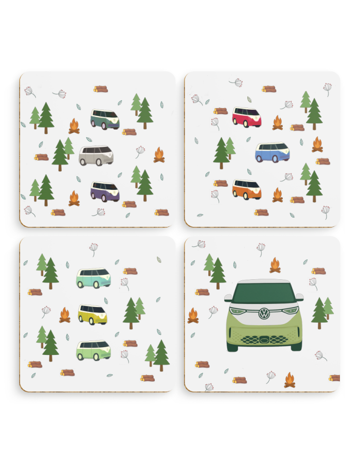 Pack of 4 Forrest BUZZ Coasters